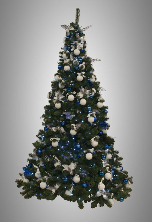 ALBERO A SPIRALE BIANCO/BLU PER USO ESTERNO 240 LED IN PLASTICA. RA... | Maury's online Official Store